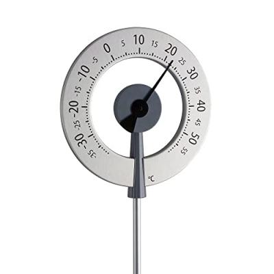 Thermom&egrave;tre analogique, m&eacute;canique TFA Dostmann 12.2055.10 argent