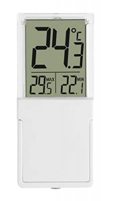 Thermom&egrave;tre de fen&ecirc;tre TFA Dostmann Vista argent