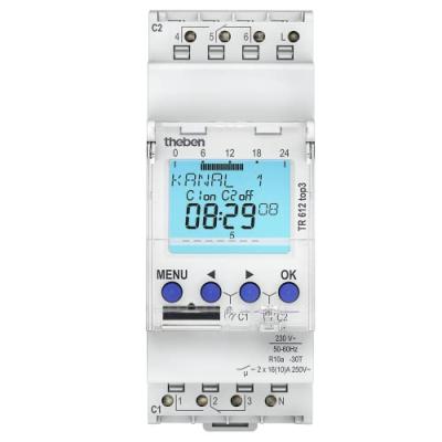 Horloge programmable digitale TR 612 top3 - 2 canaux - Blanc
