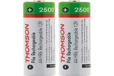 Thomson - Pack 2x piles rechargeables HR06 AA 2500 mAh