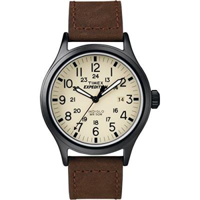 Timex Homme Analogique Quartz Montre avec Bracelet en Cuir T49963