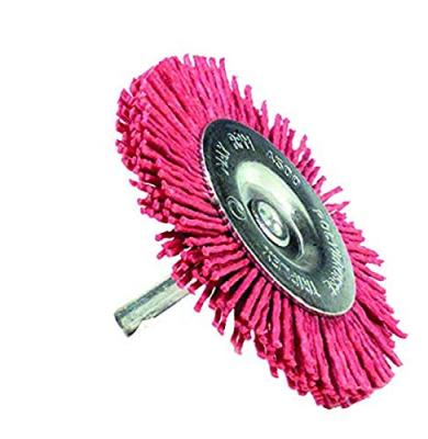 Polybrosse rouge circulaire pour bois TIVOLY, Diam.75 mm