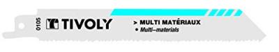 Tivoly XT505820105 lot de 2 lames de scie sabre multi-mat&eacute;riaux L150