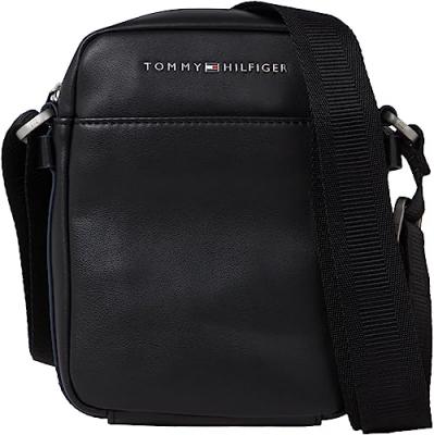 TOMMY HILFIGER Sac &agrave; bandouli&egrave;re noir / blanc