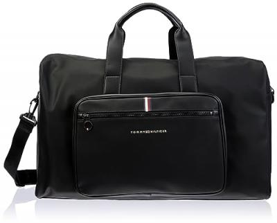 Tommy Hilfiger Th Essential Sac de Sport piqu&eacute;, Homme, Noir, One Size