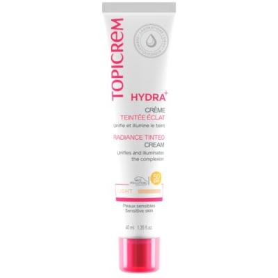 Topicrem Hydra+ Cr&egrave;me Teint&eacute;e &Eacute;clat Light 40ml