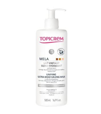 Topicrem Mela Lait Unifiant SPF15 Ultra Hydratant 500Ml