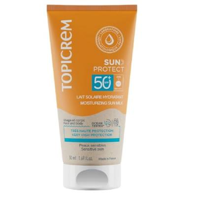 Topicrem Sun Protect Lait Solaire Hydratante Spf50+ 50ml