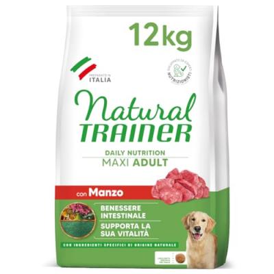 Trainer Natural Adult Maxi Aliment pour Chiens avec Boeuf et Riz