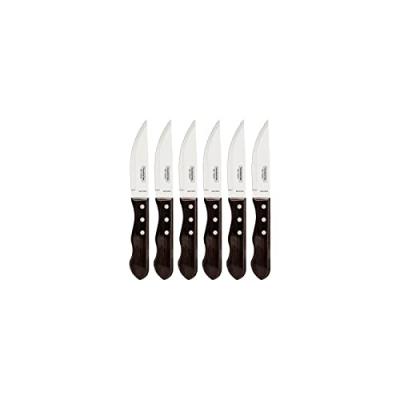 Tramontina 29899-165&nbsp;Couteaux &agrave; Steak&nbsp;-&nbsp;Noir Clair (Lot de 6)