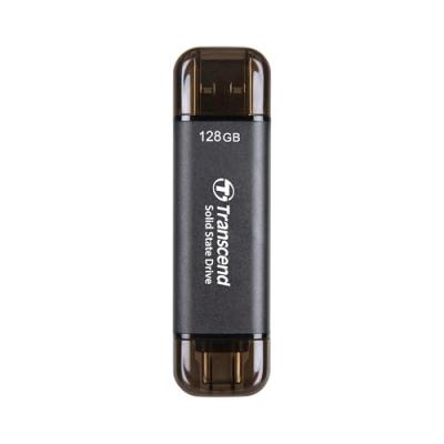 Transcend ESD310C SSD 128 Go 3D NAND 1050 Mo/s USB 3.2 Gen 2x2 Aluminium AES Thunderbolt