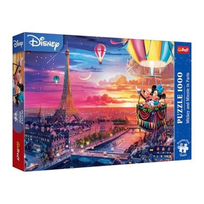 Puzzle 1000 pi&egrave;ces Premium Plus : Mickey et Minnie &agrave; Paris