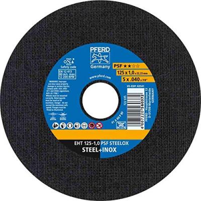 Pferd 61721100 Disque de tron&ccedil;onner &oslash; 125 x 1 mm al&eacute;sage 22,23 mm droit