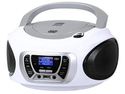 Trevi CMP 510 Dab Radio Dab/Dab+ avec RDS, USB, AUX-in, Prise Casque, Blanc