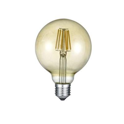 Ampoule globe LED E27 6&nbsp;W 2&nbsp;700&nbsp;K ambre