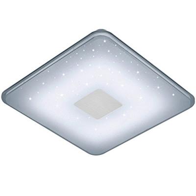 Plafonnier LED carr&eacute; Samurai, t&eacute;l&eacute;commande