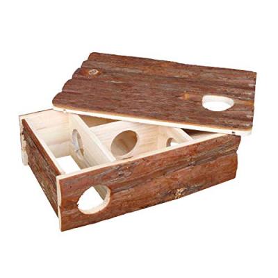 Maison labyrinthe leif, hamster, en bois d'&eacute;corce 35 &times; 11 &times; 25 cm