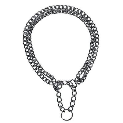 Trixie - Collier d'arr&ecirc;t, m-l 45 cm/2,5 mm 2 rang pour chien Gris