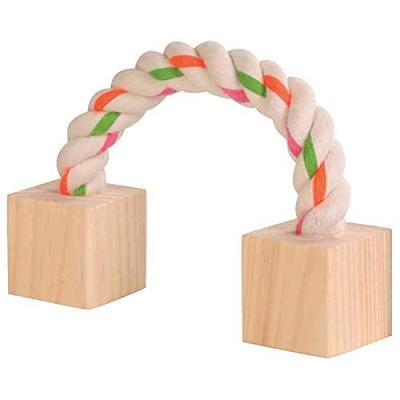 Jouet &agrave; Corde avec Chevilles en Bois 20 cm Trixie