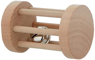 Rouleau &Agrave; Jouer En Bois Pour Rongeurs - &Oslash; 5 X 7 Cm