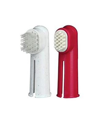 Kit de 2 Brosses &agrave; Doigts pour Chiens 2 Pi&egrave;ces Trixie