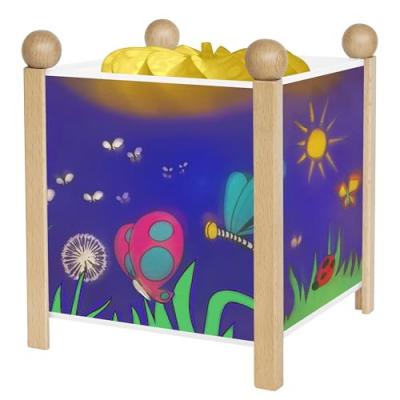 Lanterne Magique Papillons - Bois Naturel 12v - Trousselier