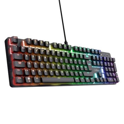 Clavier gaming m&eacute;canique filaire Azerty Trust GXT 871 Zora Noir 