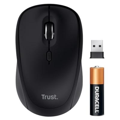 Trust YUKI MULTI-DEVICE WIRELESS MOUSE Souris sans fil, Bluetooth, USB noir 3 Boutons