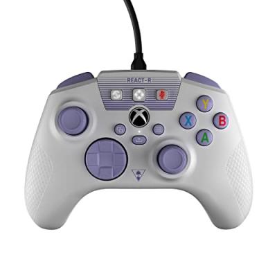 Turtle Beach REACT-R Controller Blanc/Violet - Xbox Series X S, Xbox One and PC
