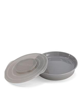 TWISTSHAKE Assiette enfant 6 m+ polypropyl&egrave;ne gris pastel