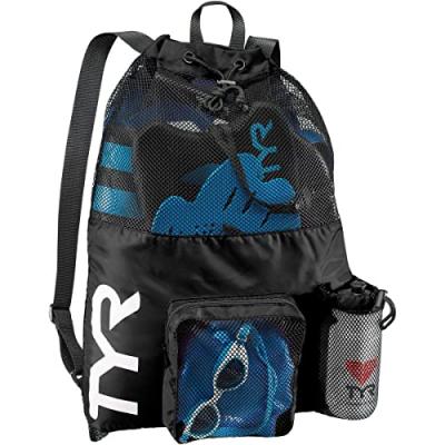 Tyr Big Mesh Mummy Sac de sport Mixte Adulte, Noir, 20 L