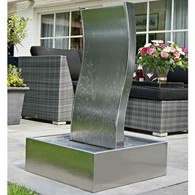 Fontaine de terrasse Genova Ubbink en inox avec pompe
