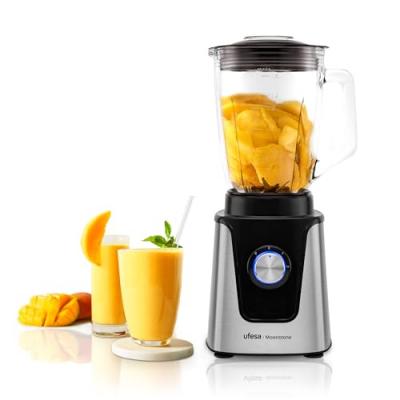 Ufesa 70205760 blender 1,5 l m&eacute;langeur de table 1500 w noir, acier inoxydable 