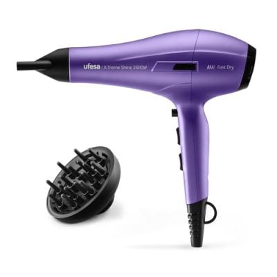 S&egrave;che-cheveux Ufesa X-Treme Shine 2600 W, moteur AC, technologie ionique &agrave; l'huile d'argan