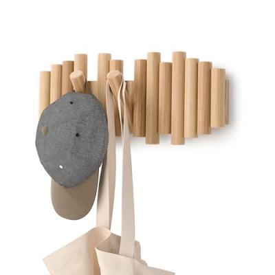 Porte Manteaux Mural Design en Bois Picket Rail - Umbra 0,000000