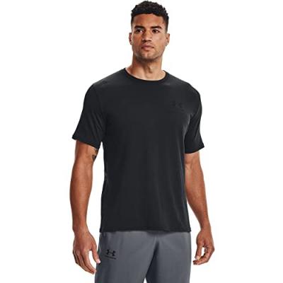 Under Armour Sportstyle Left Chest, T-Shirt Homme, Black / Black , S