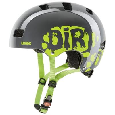 Uvex Junior Kid 3 - Casque vlo enfant Dirtbike Gray Lime 51-55 cm