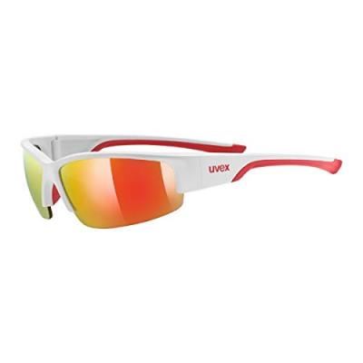 Lunettes de soleil Uvex Sportstyle 215 Blanc Mat Rouge Miroit&eacute; Rouge