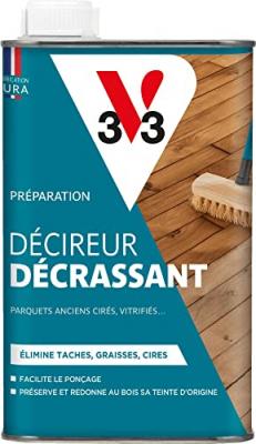 V33 D&eacute;cireur D&eacute;crassant pour Parquets, Incolore 0,5L