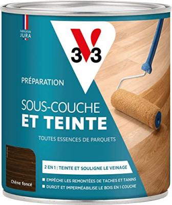 Pr&eacute;paration parquets sous-couche & teinte - Ch&ecirc;ne fonc&eacute; 0,75 l