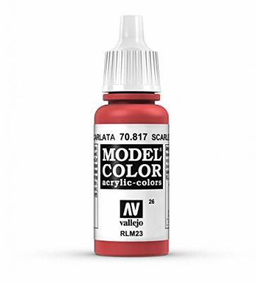 Vallejo acrylic model color - scarlet - val817 vall-70817