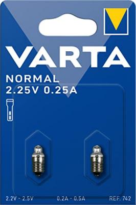 Ampoule Argon V742 25V 0.25 Amp. Blister 2 Ampoules 742000402 Varta