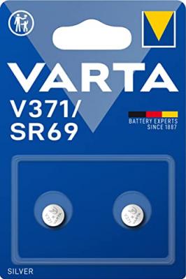 Varta Pack de 2 Piles Montre Oxyde d'Argent V371 SR69