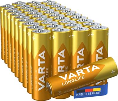 Varta Longlife Power Aa Alkaline Batteries 40 Units