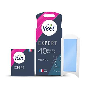 Veet expert bandes de cire visage peaux sensibles x40