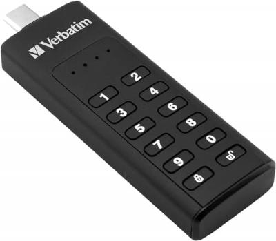 Verbatim Cl&eacute; USB s&eacute;curis&eacute;e par code - 64 Go - Type C