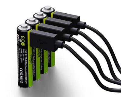 Verico 4er-Pack AAA Akku-Batterien, Wiederaufladbar &uuml;ber USB-C