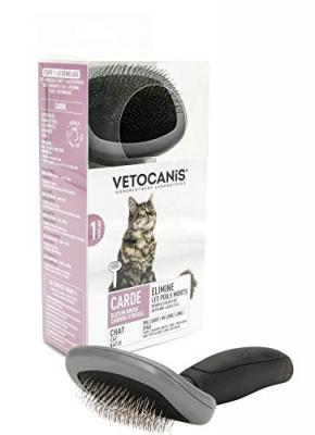 VETOCANIS Brosse carde pour chat taille S de couleur grise