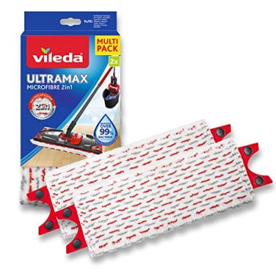 Inserts de vadrouille Vileda Ultramax et Ultramat Turbo (2 pi&egrave;ces)