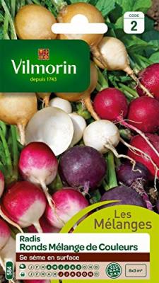 Vilmorin - Sachet graines Radis Ronds M&eacute;lange de Couleurs
